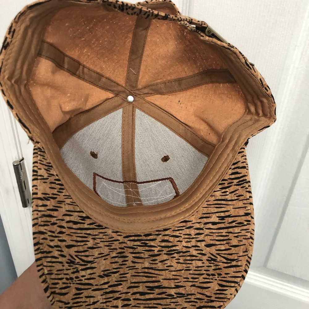 Women’s Hat Cork Animal Print Brown Black Feminine Chic Adjustable - Picture 8 of 11